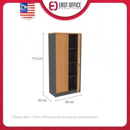 Tall wood storage cabinet 
