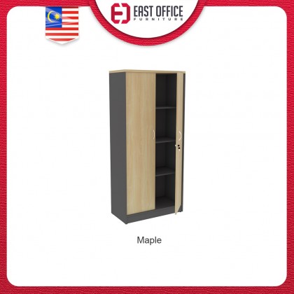 Tall wood storage cabinet 
