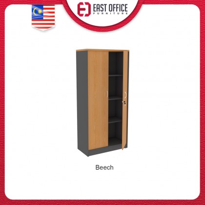 Tall wood storage cabinet 